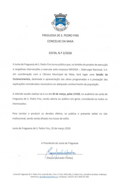 Sessão de Esclarecimento